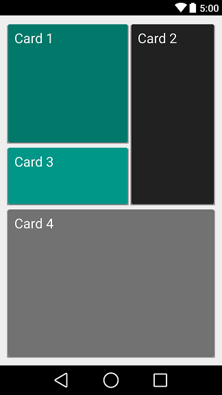 Cards Material Design