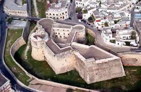 Castillo de Otranto en la actualidad. Vista aérea.