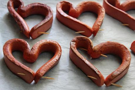 Corazones de tortilla