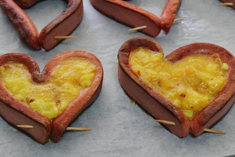 Corazones de tortilla