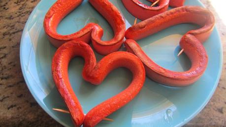 Corazones de tortilla