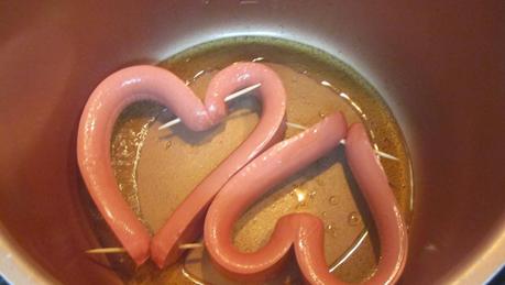 Corazones de tortilla