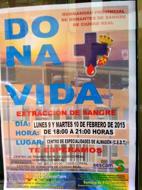 Extracción de sangre en Almadén. Dona Vida