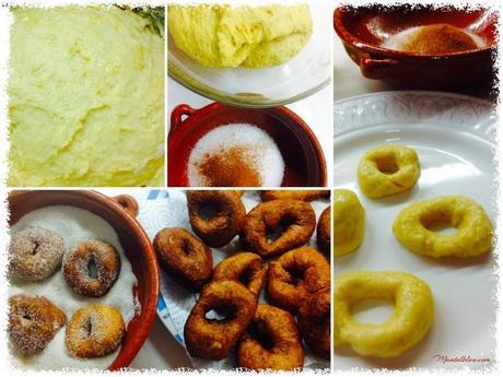 Rosquillas de naranja con azúcar y canela Rosquillas de naranja con azúcar y canela