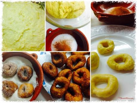 Rosquillas de naranja con azúcar y canela