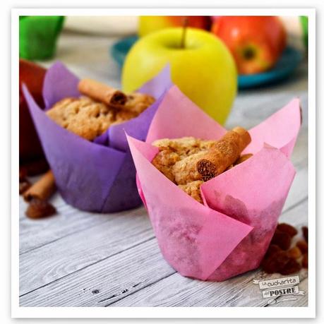 MUFFINS DE MANZANA CON STREUSEL DE CANELA / APPLE MUFFINS WITH CINNAMON STREUSEL