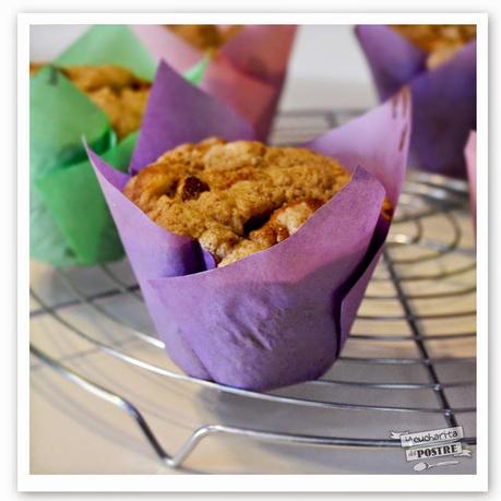 MUFFINS DE MANZANA CON STREUSEL DE CANELA / APPLE MUFFINS WITH CINNAMON STREUSEL