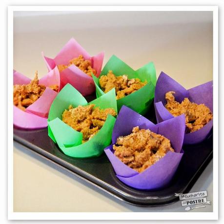 MUFFINS DE MANZANA CON STREUSEL DE CANELA / APPLE MUFFINS WITH CINNAMON STREUSEL