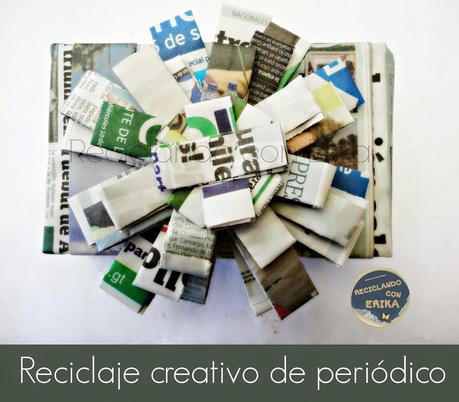 Empaquetado creativo con periódico reciclado