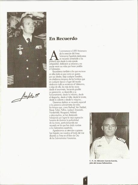 En el centenario del Arma Submarina española.