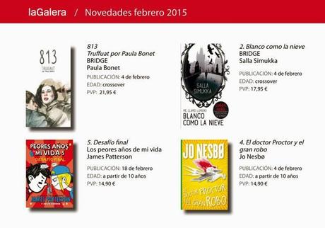 Novedades de Febrero de La Galera