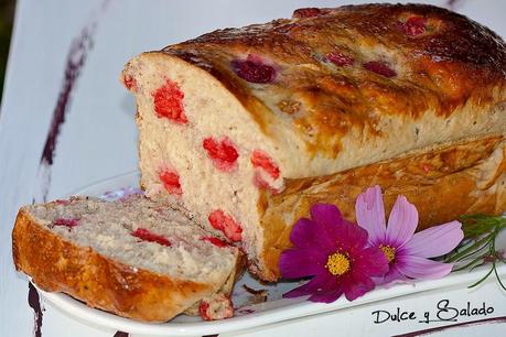 Pan de Calabacín y Frambuesas