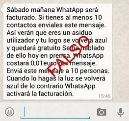 bulos y estafas de whatsapp