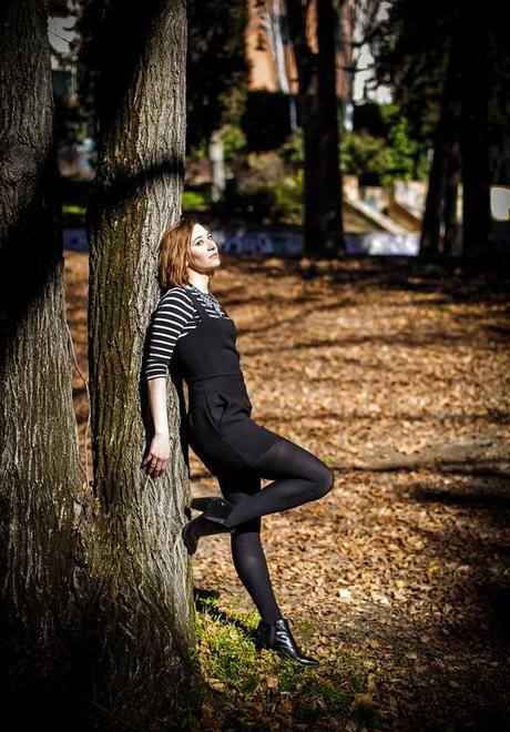 Look Mono+Top de Rayas