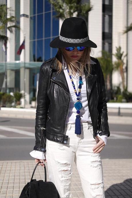 Black biker and white boyfriend