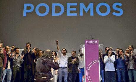 Partido Podemos en primer lugar con 27,7%