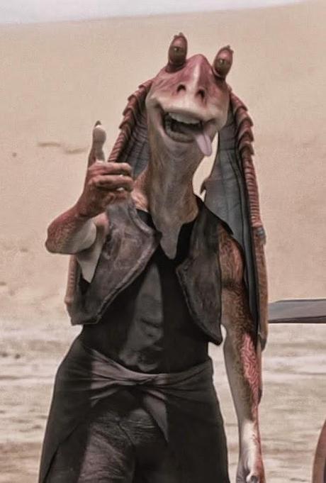 Star Wars. Personajes: Jar Jar Binks. Por Fran Marí