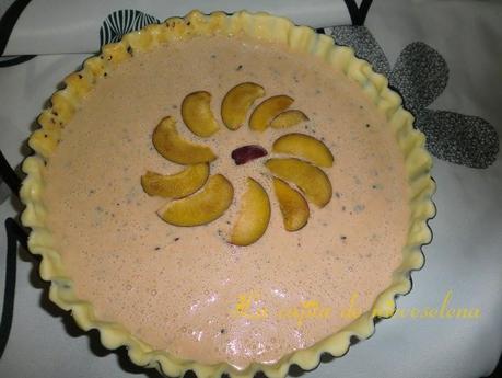 Tarta de ciruelas y queso