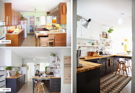 ANTES Y DESPUES DE UNA COCINA SIN OBRAS