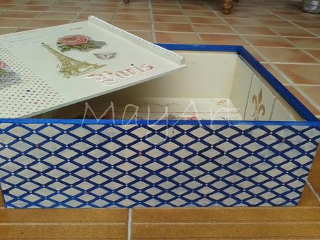 CAJA DE VINO RECICLADA