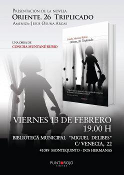 Presentación del libro Oriente, 26. Triplicado, escrito por Concepción Muntané Rubio
