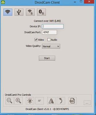 Utilizar un móvil Android como cámara web en un Pc