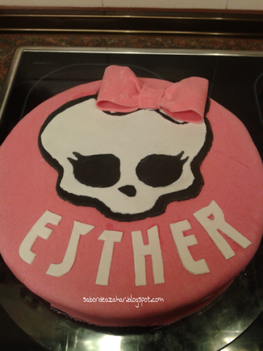 Tarta fondant Monster High