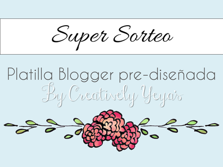 Sorteo Plantilla pre-diseñada Blogger