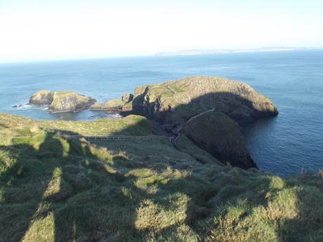 Carrick-a-Rede Rope Bridge: desde lo alto en Irlanda del Norte