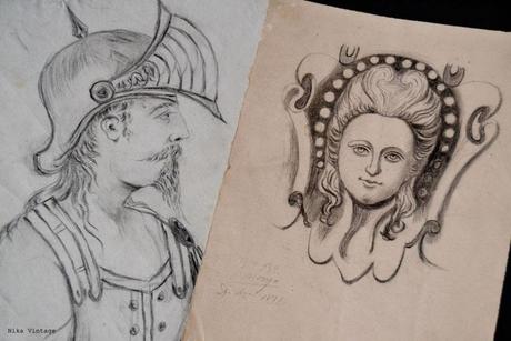 antiguo, viejo, balcon, ventana, sello, tampon, lacre, visor, view master, dibujos, fotografia