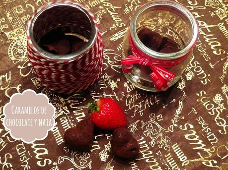 CARAMELOS DE CHOCOLATE Y NATA