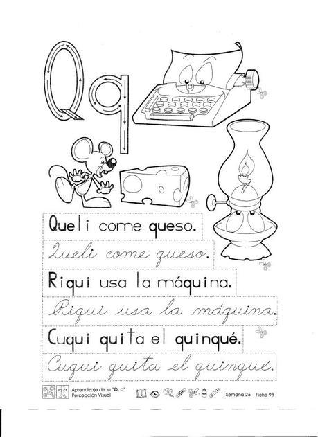 Aprendizaje de la Q , q percepción visual