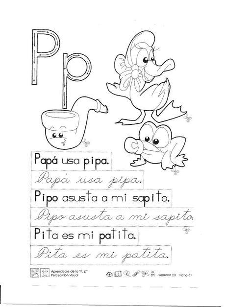 Aprendizaje de la “P”, “p” percepción visual 1er Grado Aprendizaje de la P , p percepción visual