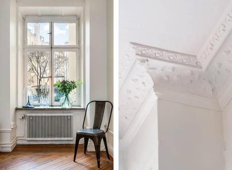 Un apartamento con la cama en un altillo. Un apartamento con la cama en un altillo.