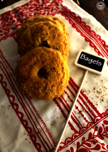 Orange and Ginger Bagels #Breadbakers