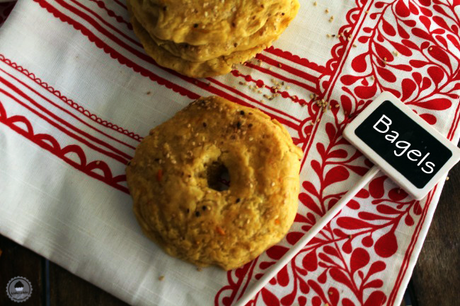 Orange and Ginger Bagels #Breadbakers