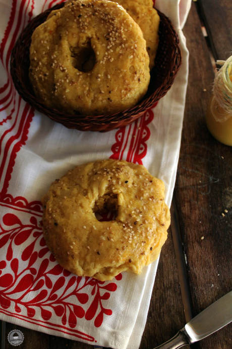 Orange and Ginger Bagels #Breadbakers