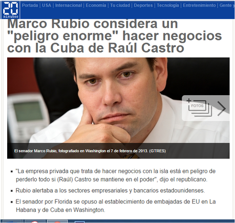 La estupidez insiste siempre: Marco Rubio es la confirmación