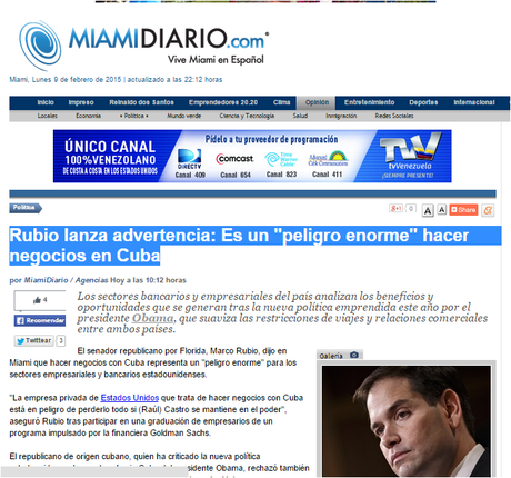 La estupidez insiste siempre: Marco Rubio es la confirmación La estupidez insiste siempre: Marco Rubio es la confirmación