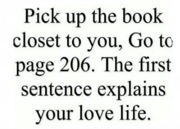 Book tag: Tu vida amorosa