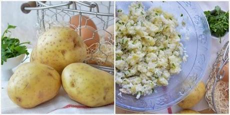 Croquetas de patata y bacalao con salsa alli-oli y langostinos