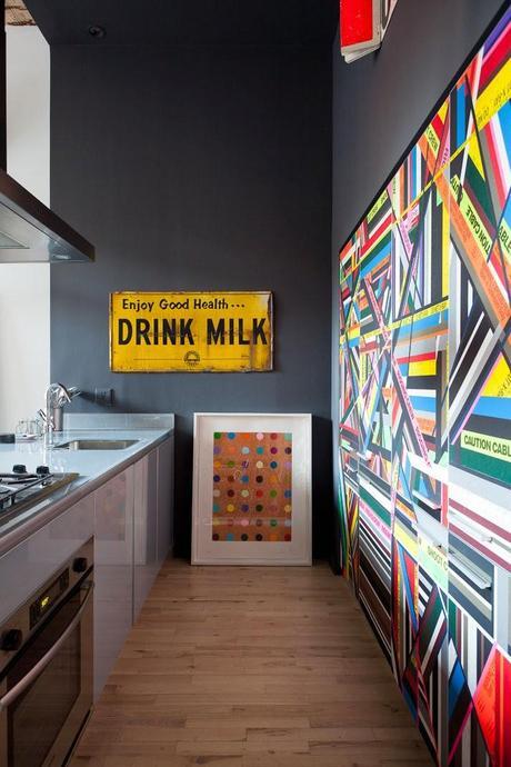 Piezas de mercadillo conjugadas con mucho arte en un loft neoyorquino