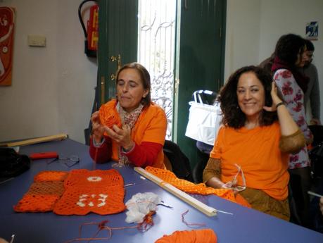 Tejiendo la Ciudad. VII Acción. En contra de la Violencia de género. Alameda de Hércules
