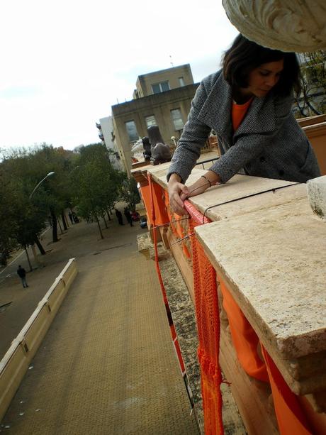 Tejiendo la Ciudad. VII Acción. En contra de la Violencia de género. Alameda de Hércules