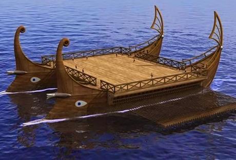El Tessarakonteres, el barco a remos más grande de la Historia
