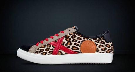 Zapatillas/sneakers de la marca española Munich con animal print