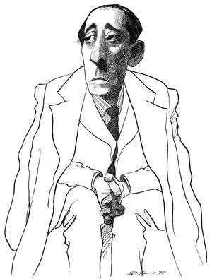 Arturo Barea caricatura