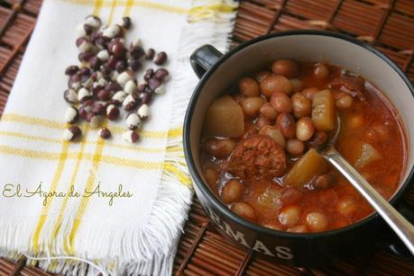 fabes estofadas, fabes de mandilín, fabes