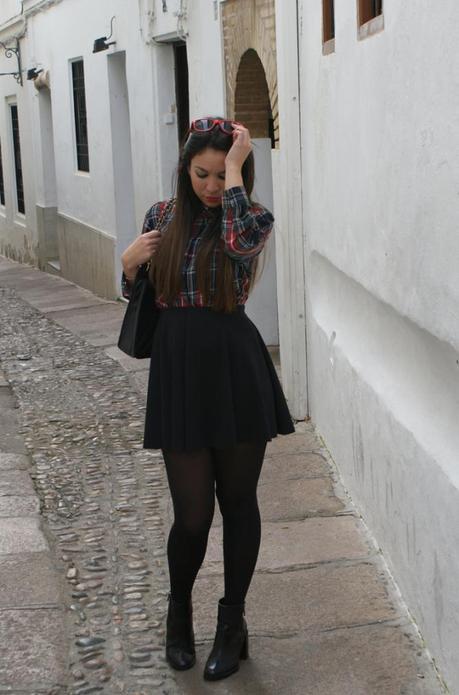 look camisa de cuadros