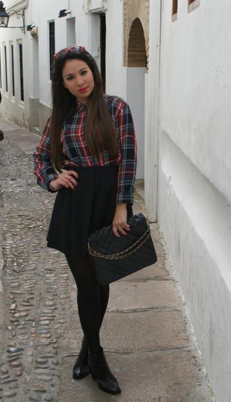 look camisa de cuadros